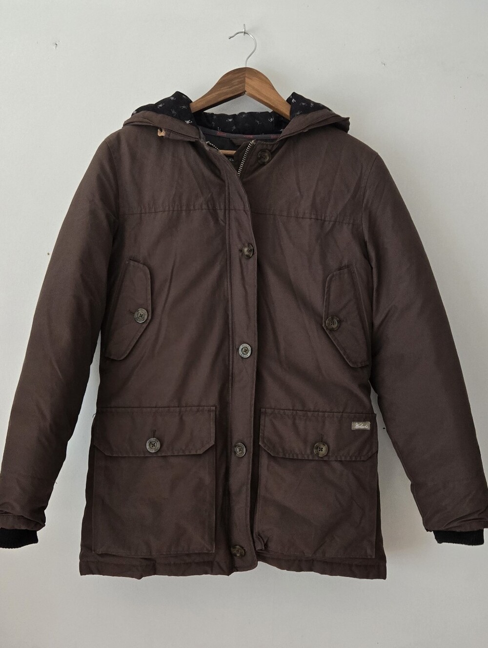 Woolrich Brown Down Parka